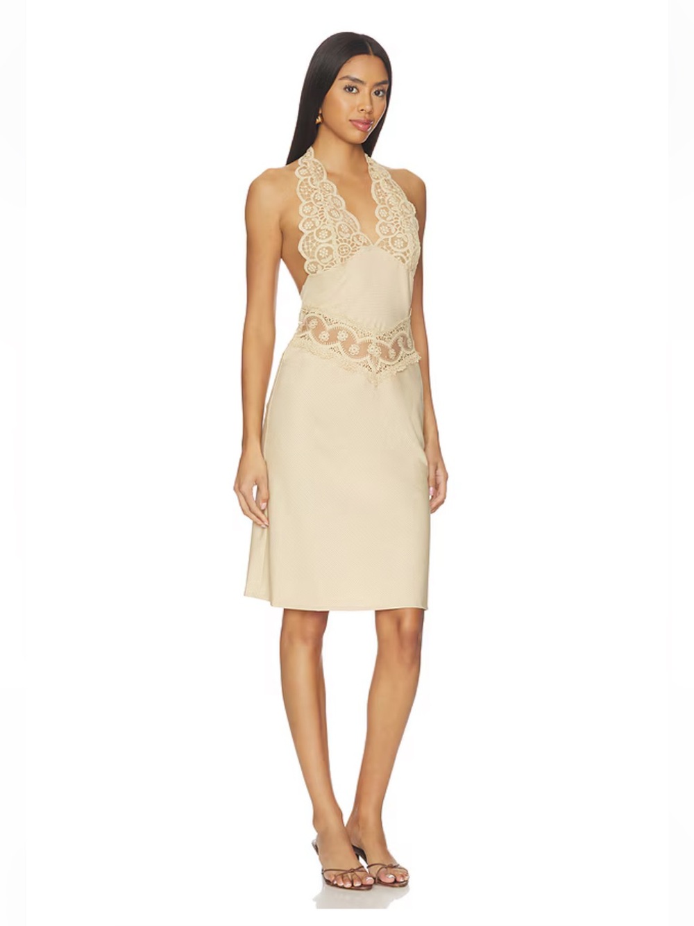 Lioness Solana Lace Midi Dress size Small - Picture 9 of 16